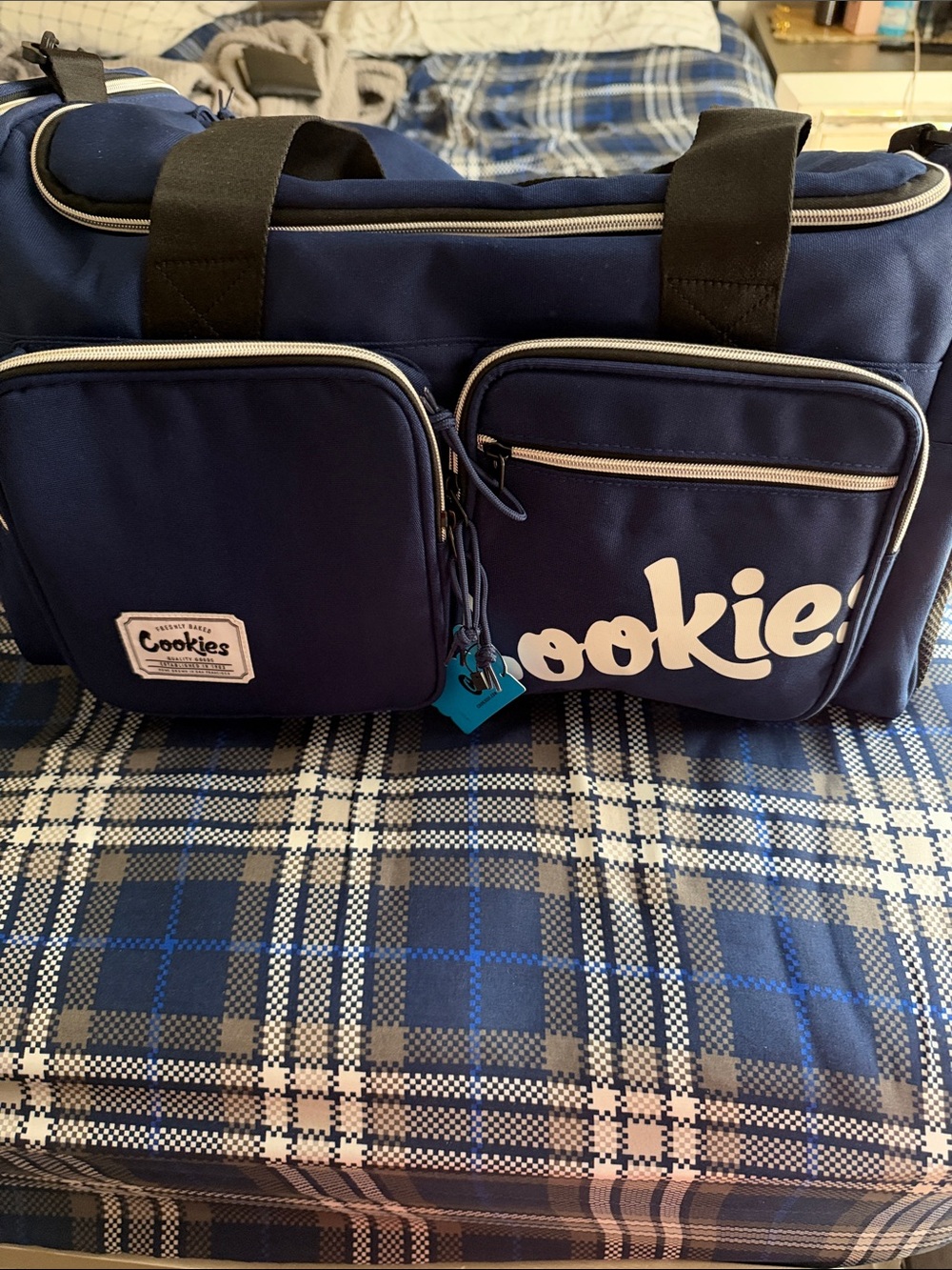 Cookies Large Men’s Duffel Bag - Blue